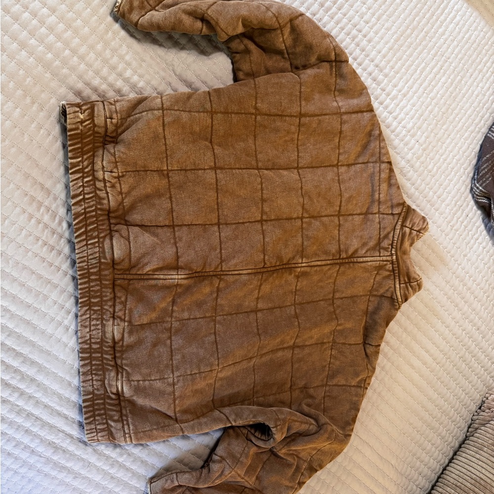 Free People Tan Puffer Jacket - Picture 6 of 8